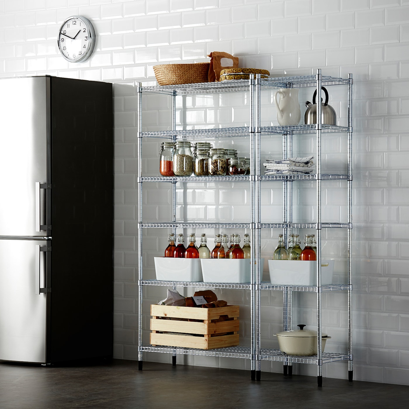 OMAR 2 shelf sections IKEA