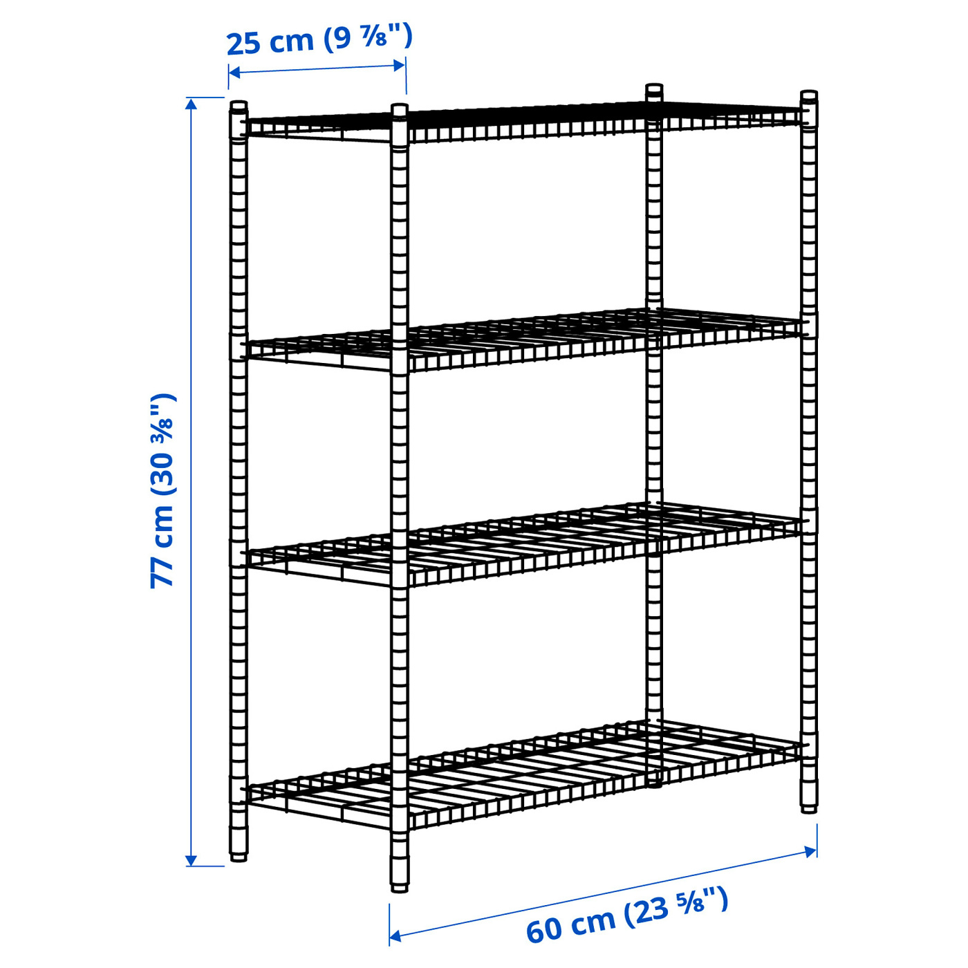 OMAR 2 shelf sections - IKEA