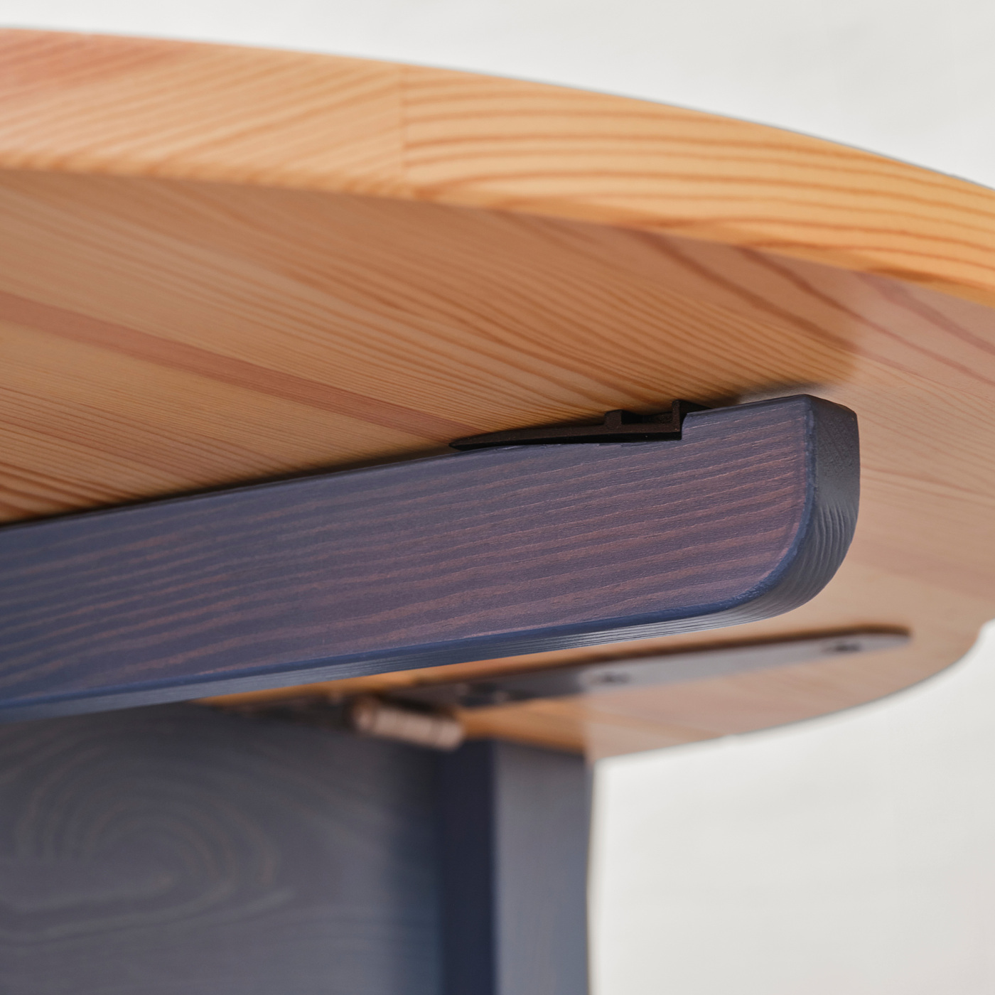 OMMJÄNGE drop-leaf table pine/stained blue - IKEA