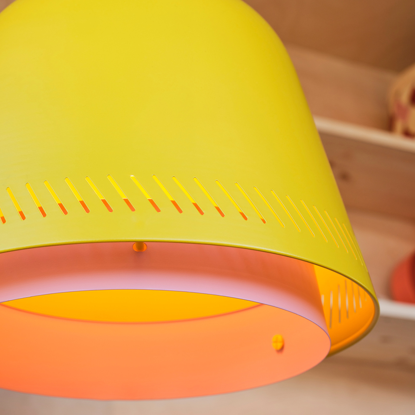 【廃盤】IKEA OMMJANGE オッミェンゲ ペンダントランプ イエロー OMMJÄNGE pendant lamp shade multicolour - IKEA