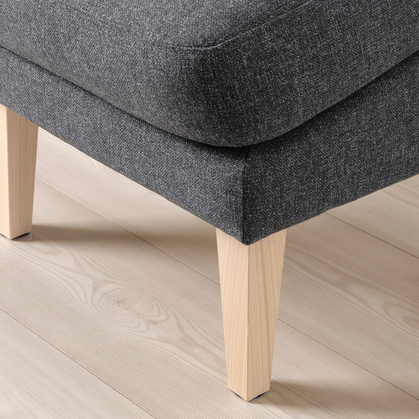 OMTÄNKSAM armchair and footstool Gunnared dark grey - IKEA