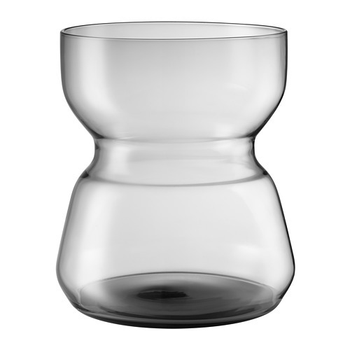 【IKEA】 OMTANKSAM ブラック2脚 別でライトグレーも出品してます。 OMTÄNKSAM vase light grey - IKEA