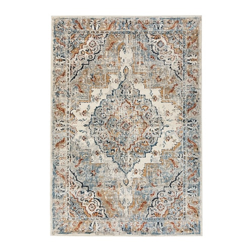 LANGSTED rug, low pile light grey - IKEA