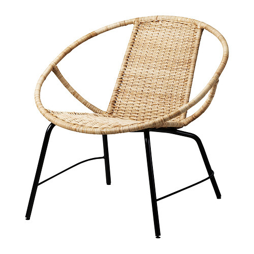 ULRIKSBERG armchair rattan/anthracite - IKEA