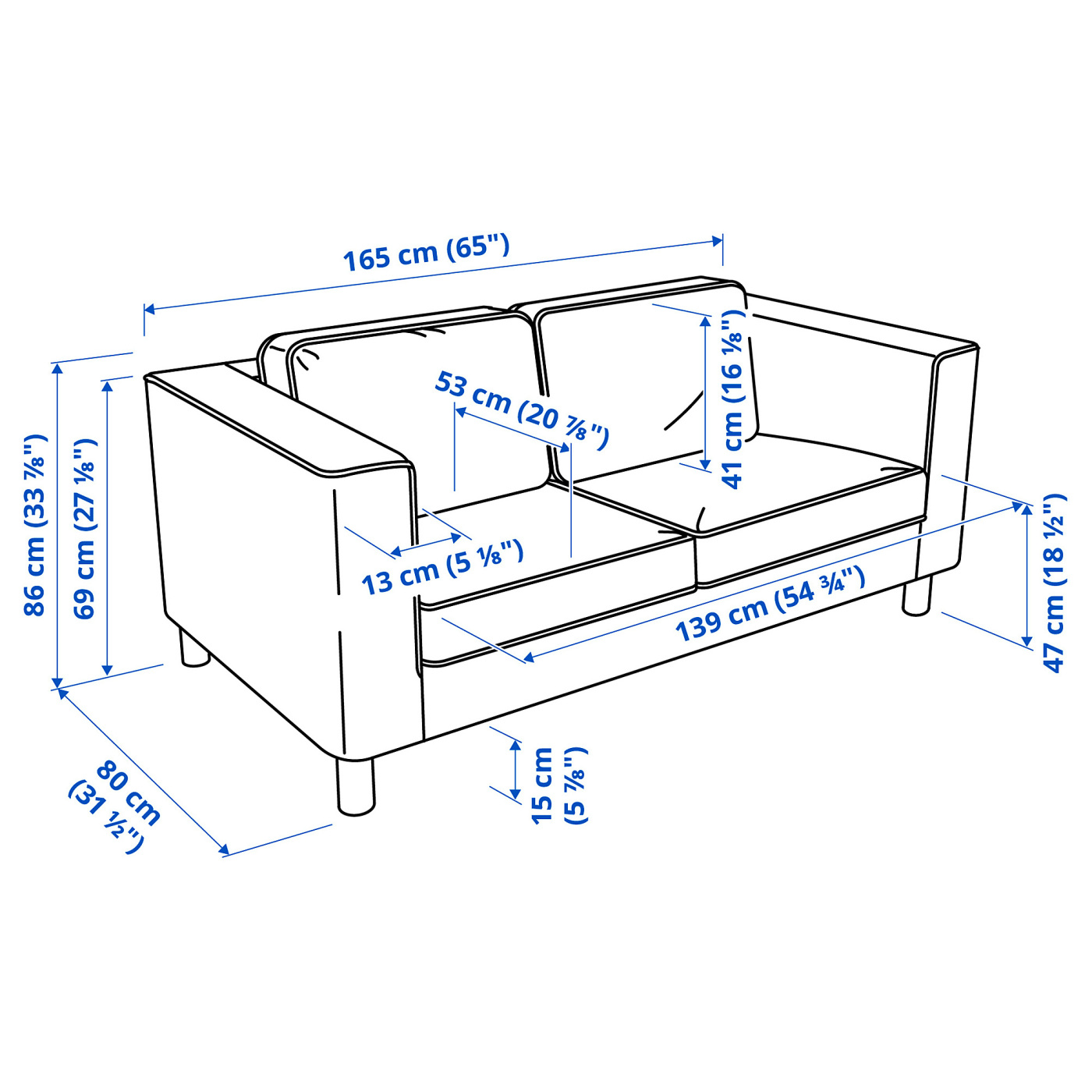 PÄRUP 2-seat sofa Gunnared beige - IKEA