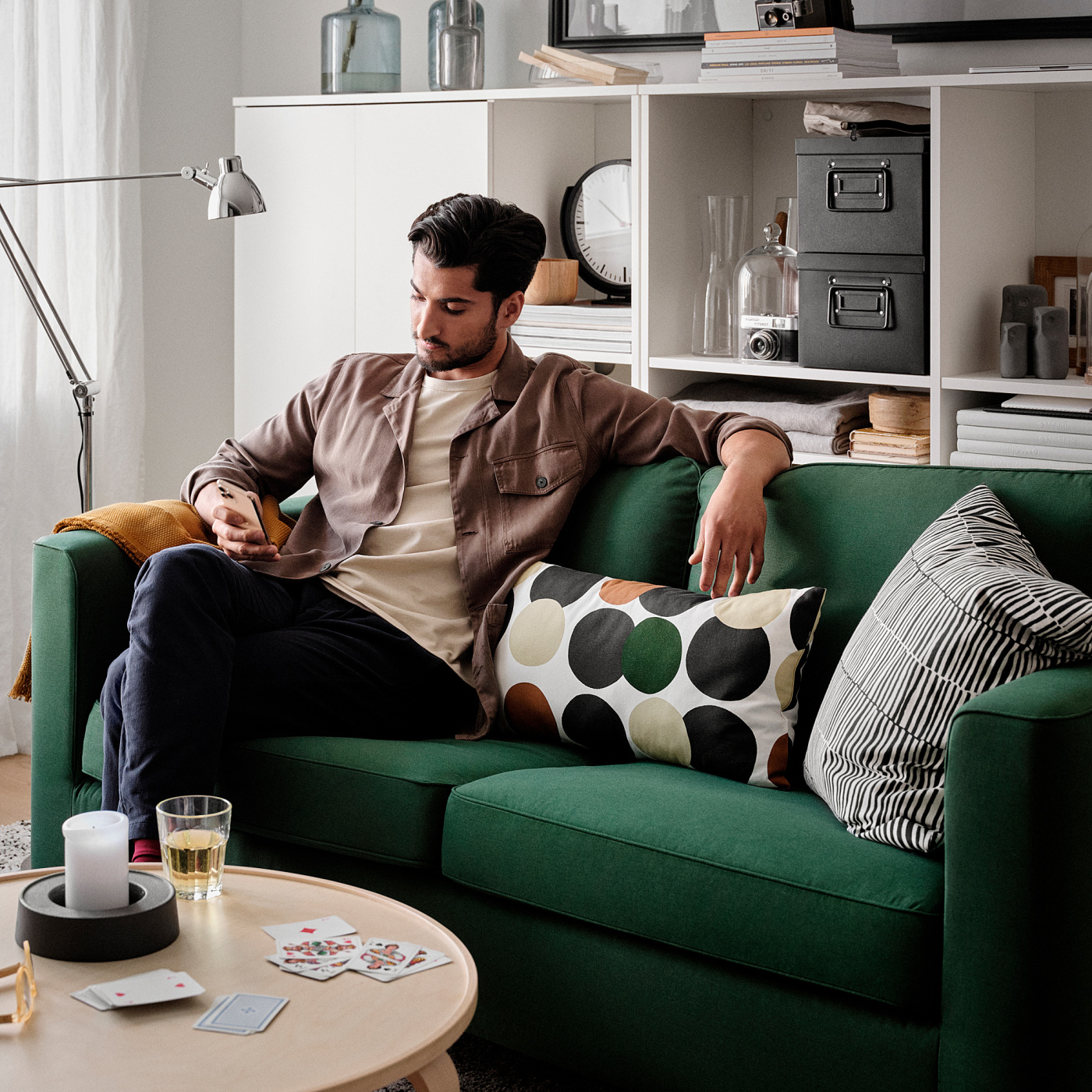 PÄRUP 2-seat sofa Vissle dark green - IKEA