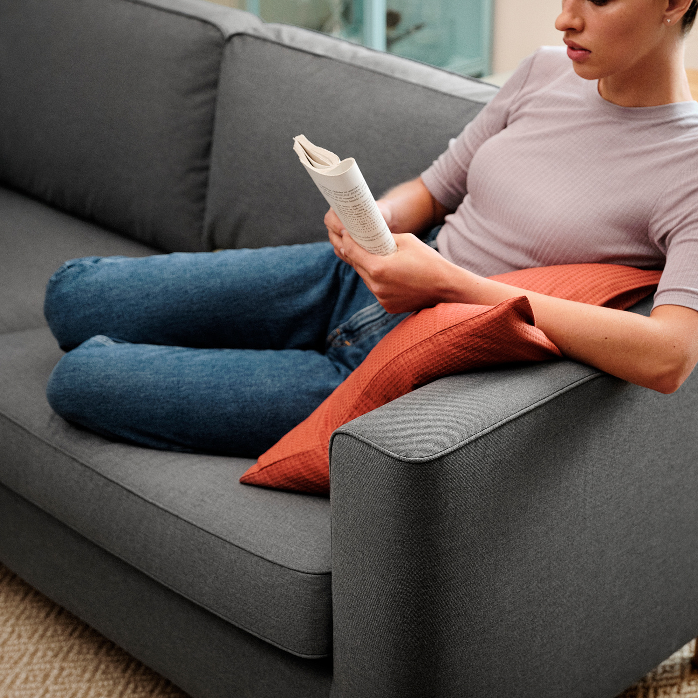 PÄRUP 2-seat sofa Vissle grey - IKEA