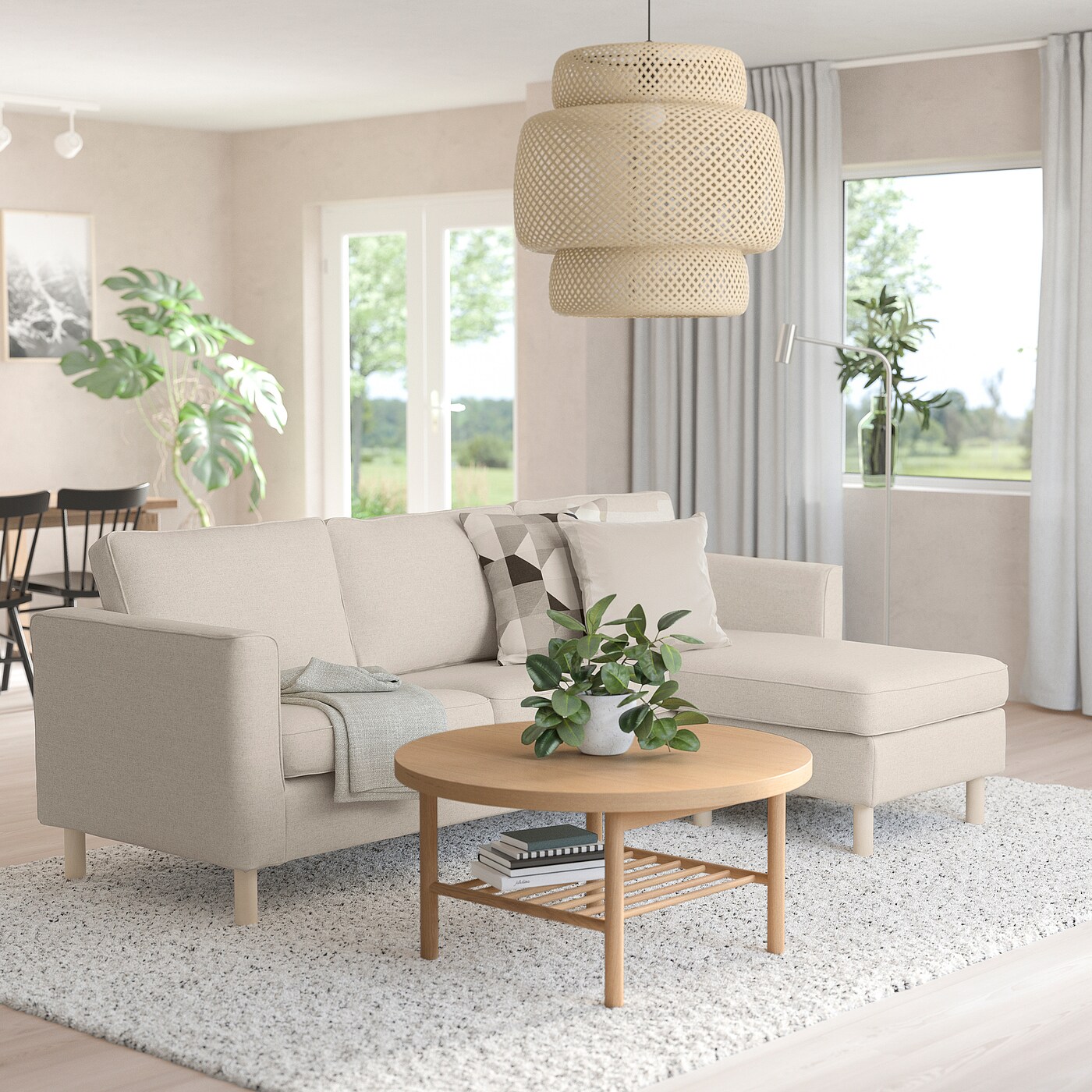 IKEA PÄRUP ペルプ L字型ソファ グンナード ベージュ IKEA PÄRUP ペルプ L字型ソファ グンナード ベージュ - メルカリ