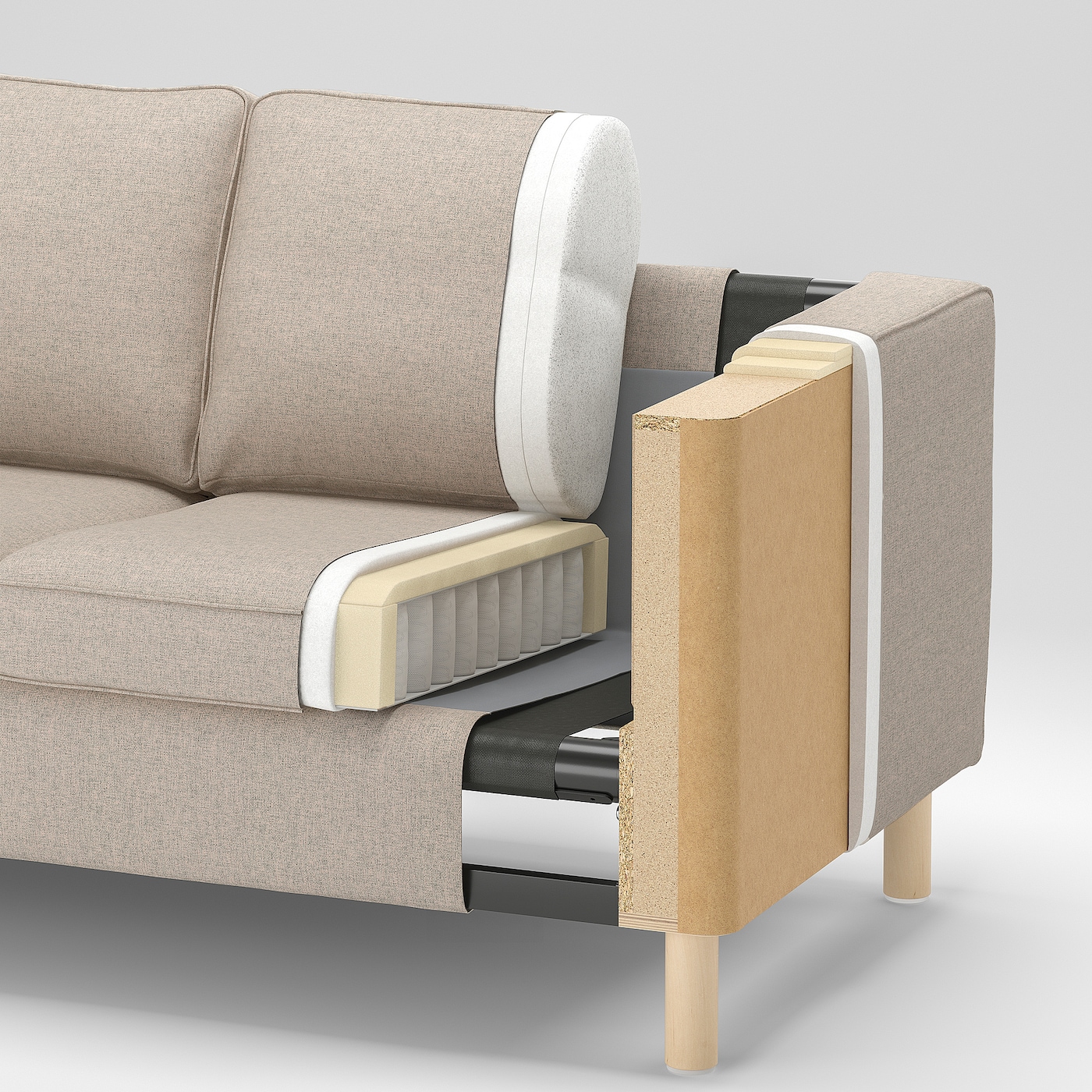 IKEA ソファー GLOSTAD グロスタード 2人掛けソファ, クニーサ ミディアム
