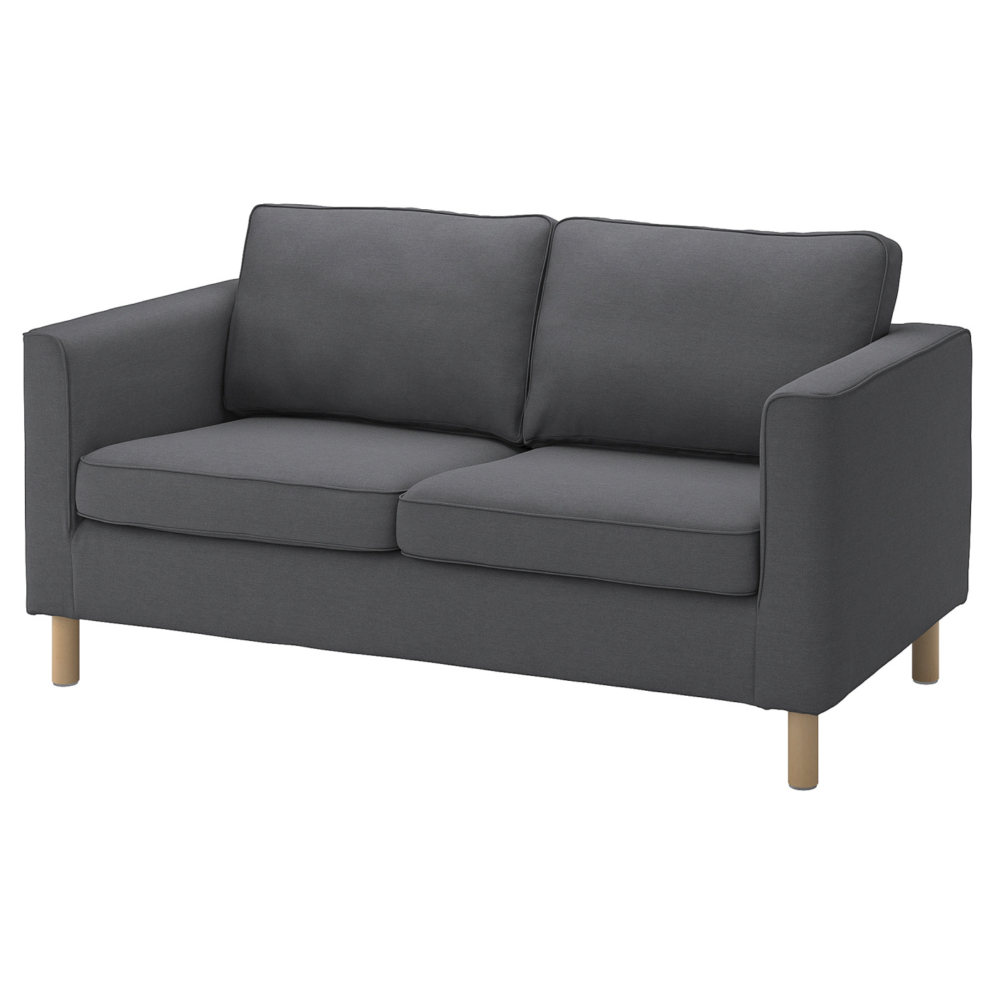 PÄRUP cover for 2-seat sofa Vissle grey - IKEA
