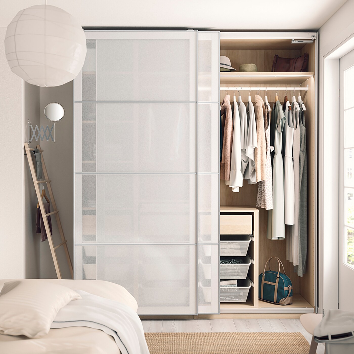 PAX 2 wardrobe frames white - IKEA