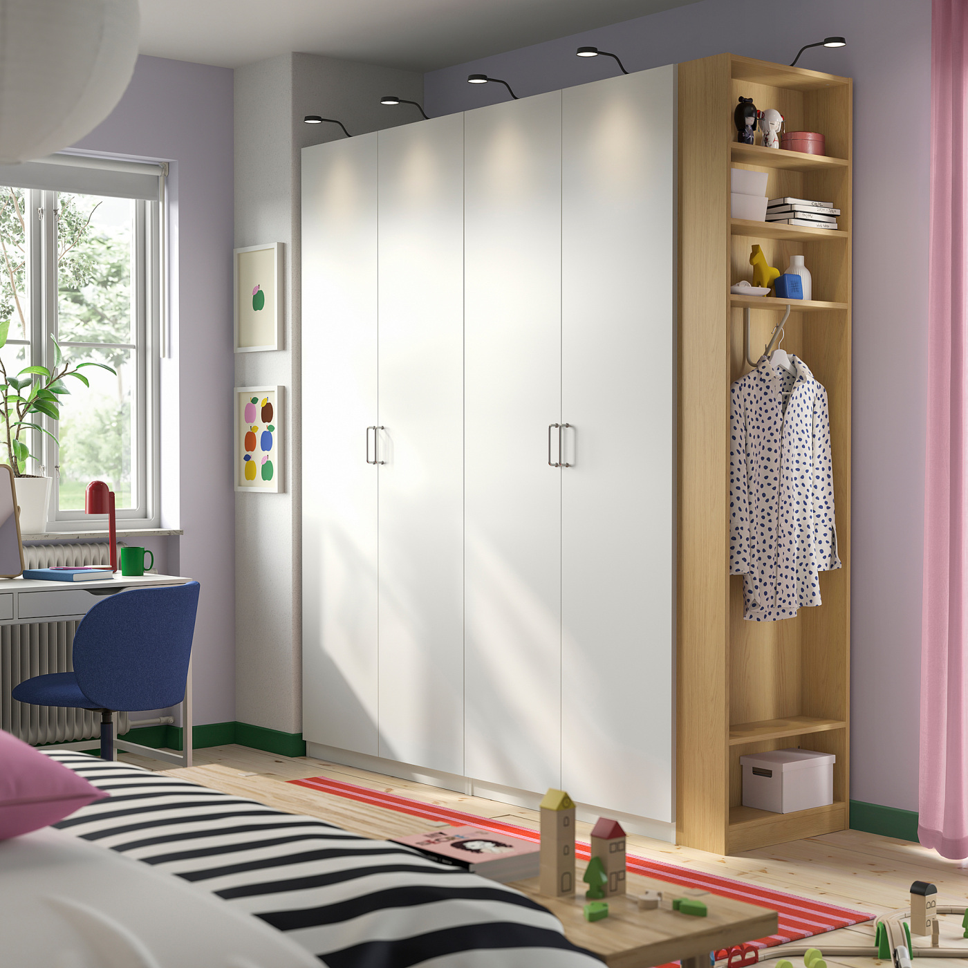 PAX add-on end-unit oak effect - IKEA