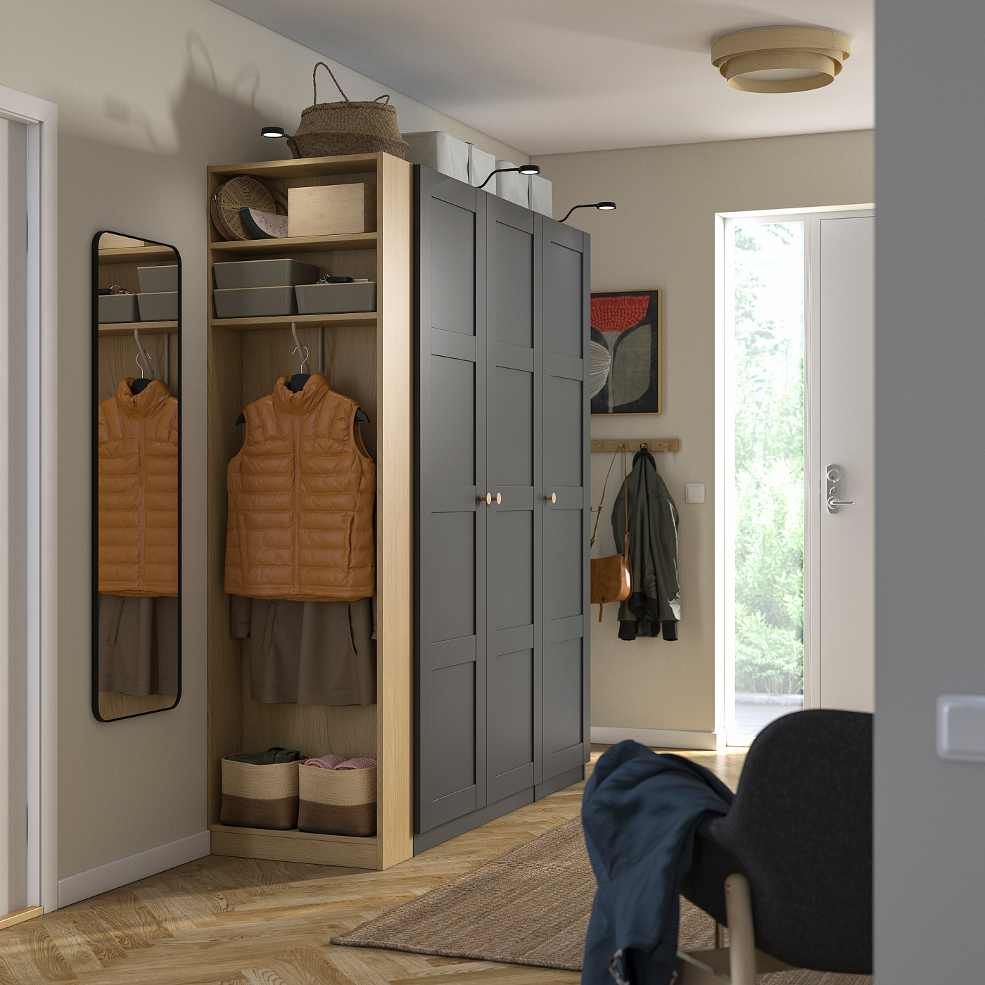 PAX add-on end-unit oak effect - IKEA
