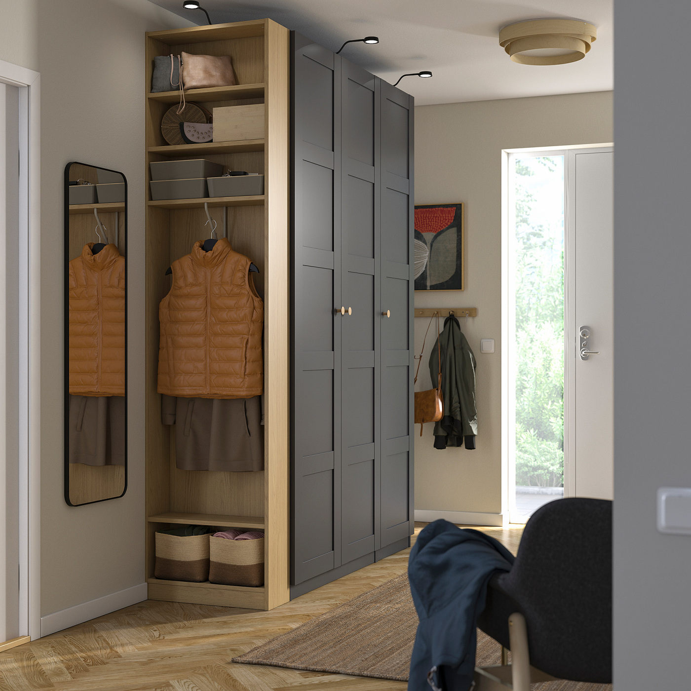 PAX add-on end-unit oak effect - IKEA