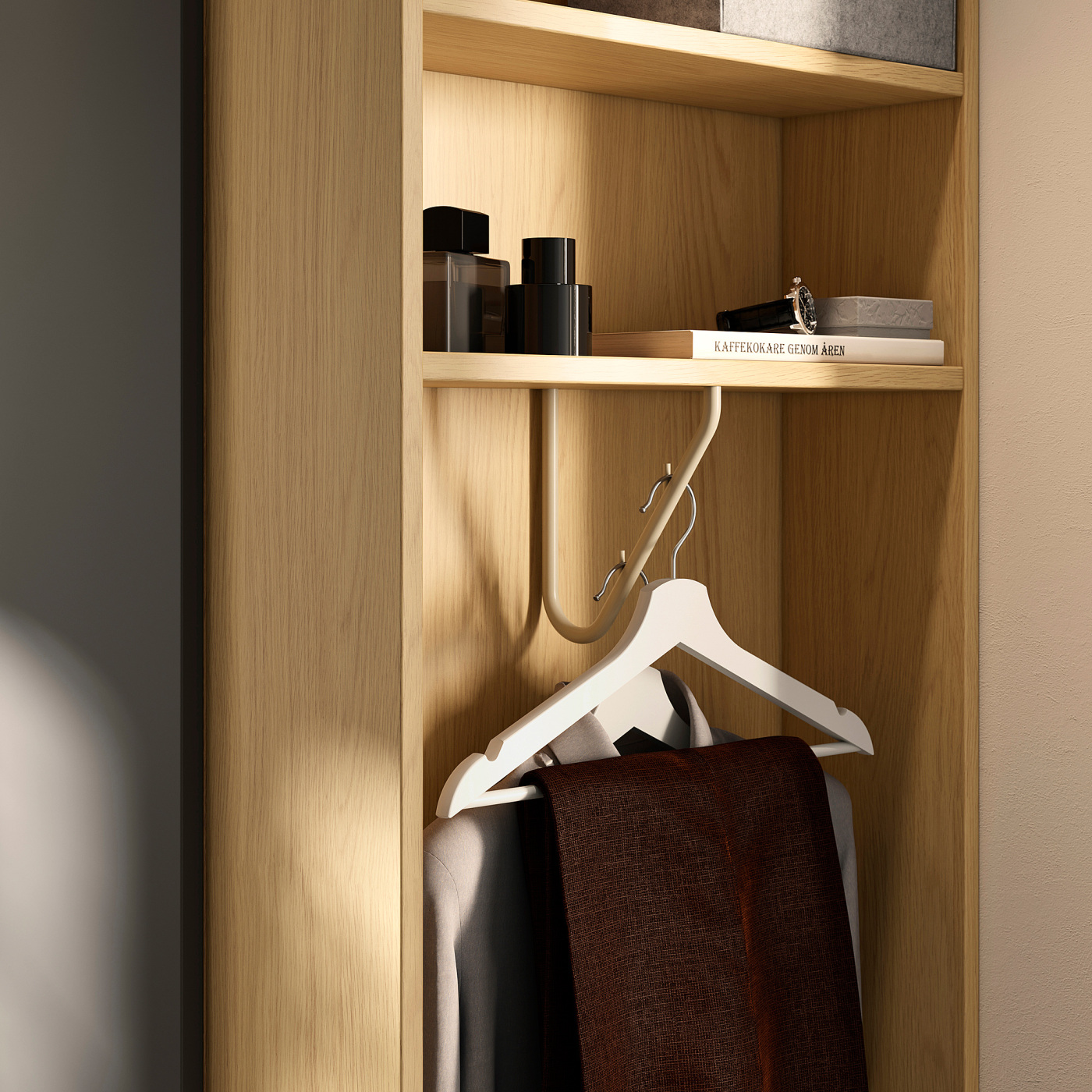 【IKEA】PAXシリーズ(100×201×58)×2 パックス パーツ 扉あり PAX add-on end-unit oak effect - IKEA