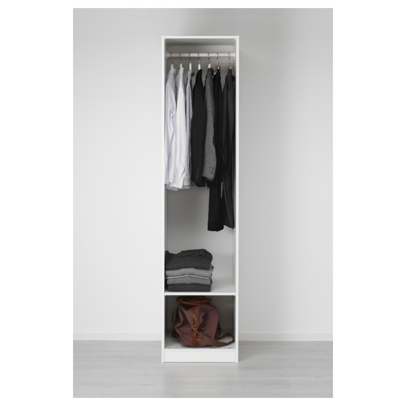 PAX / ÅHEIM wardrobe combination white/mirror glass - IKEA