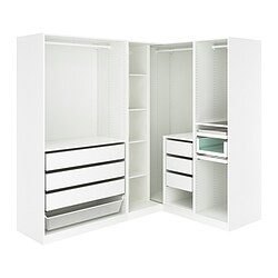 2024人気特価 PAX corner IKEA - white wardrobe カラーボックス