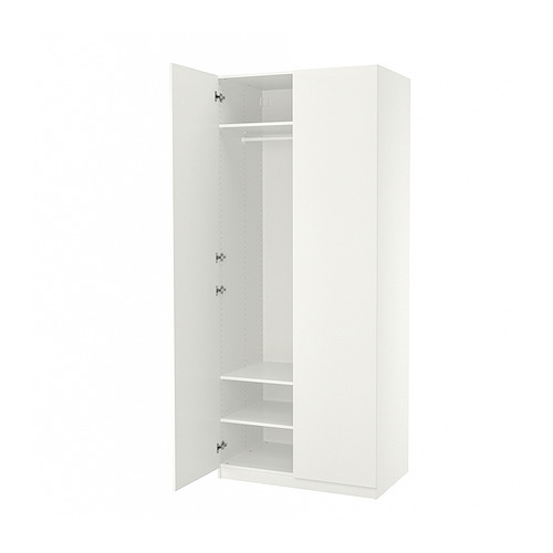 PAX / FORSAND wardrobe white/white - IKEA