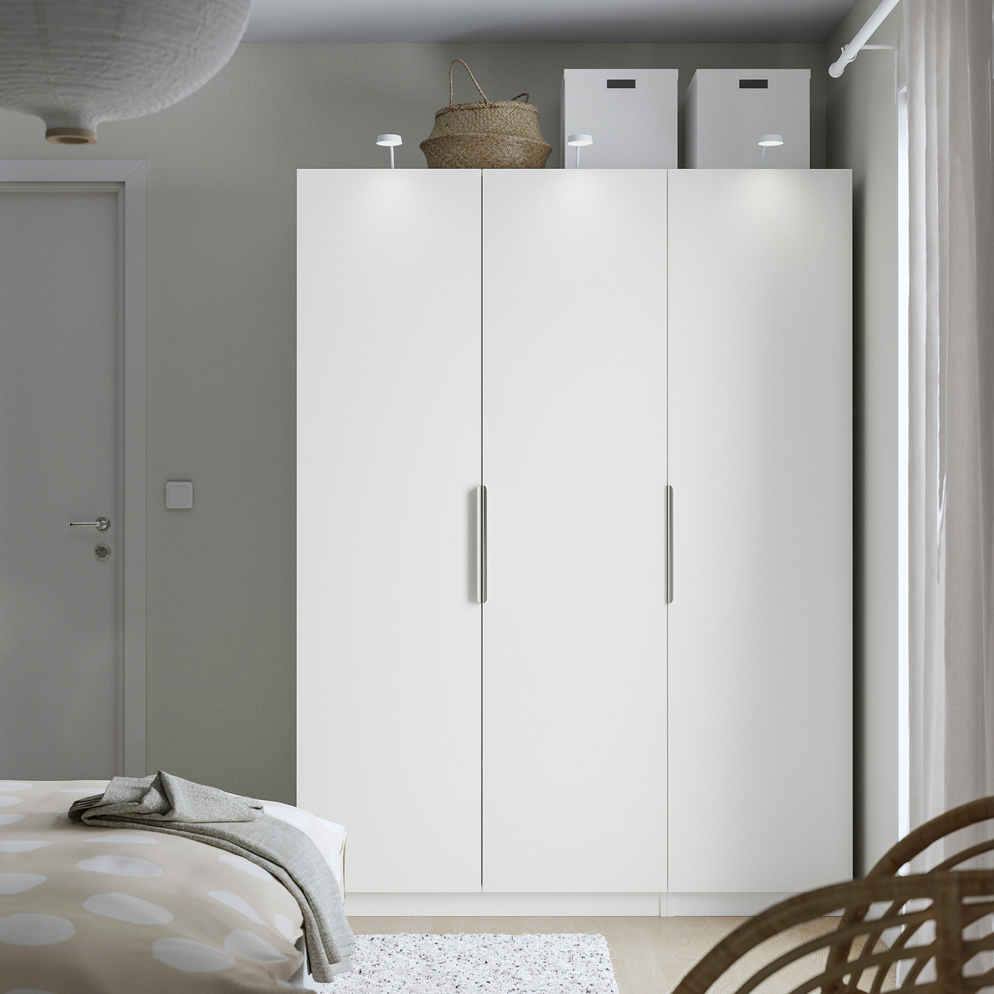 PAX / FORSAND wardrobe white/white - IKEA