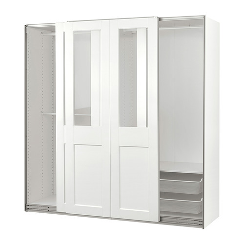 IKEA  pax wardrobe 美品❗️ PAX - wardrobe, white, 175x58x201 cm | IKEA Taiwan Online