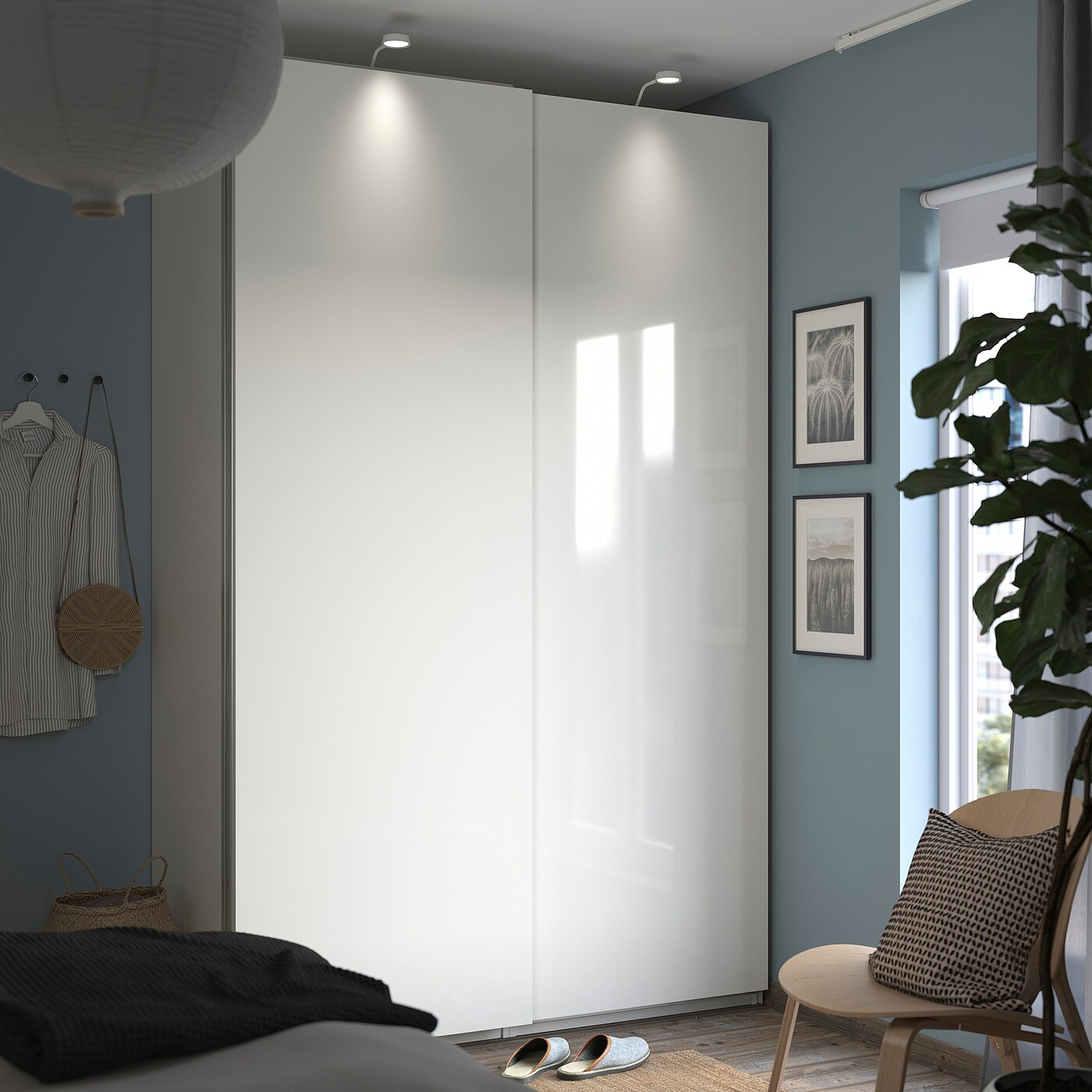 Ikea wardrobes white high gloss hotsell