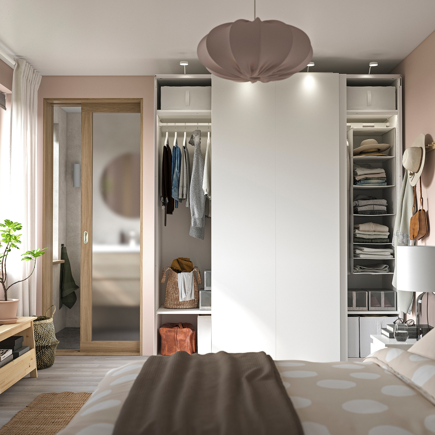 PAX / HASVIK wardrobe white/white - IKEA