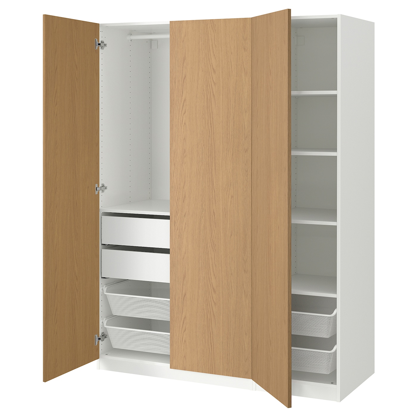 pax 扉 PAX pair of sliding door frames & rail, white, 59x927/8