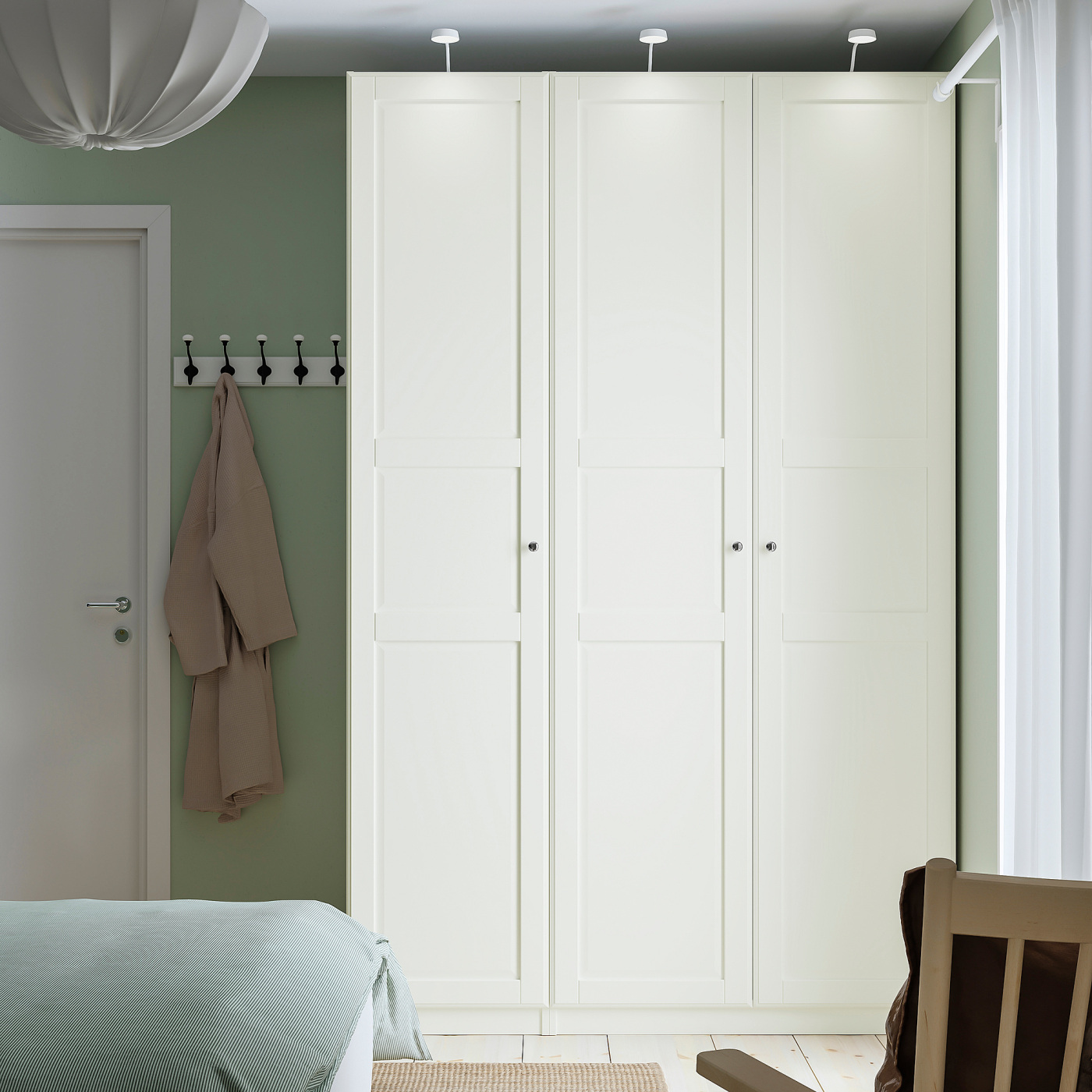 PAX / TYSSEDAL wardrobe combination white/white - IKEA