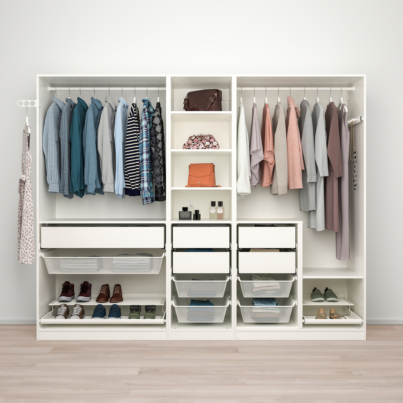 PAX wardrobe combination white - IKEA