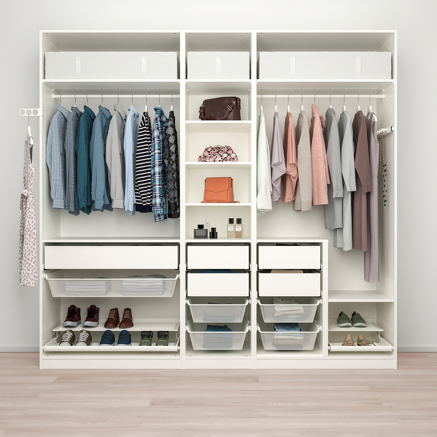 PAX wardrobe combination white - IKEA