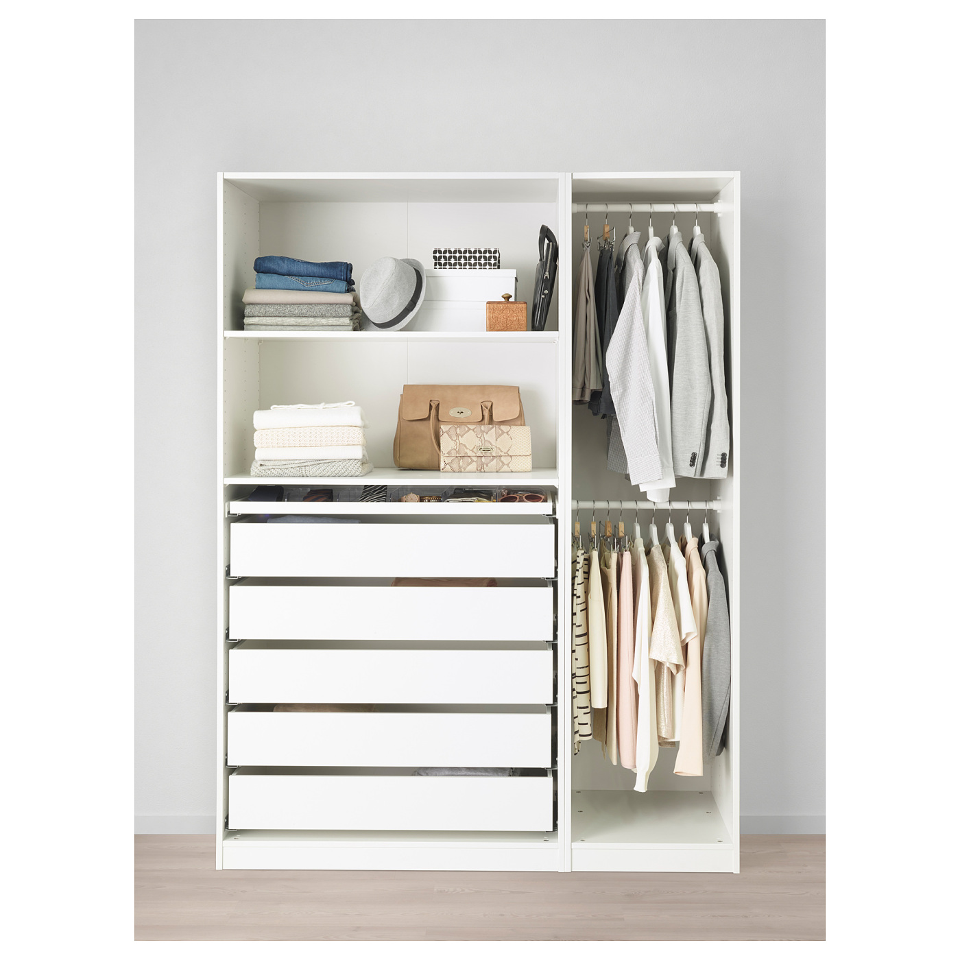 PAX wardrobe white - IKEA