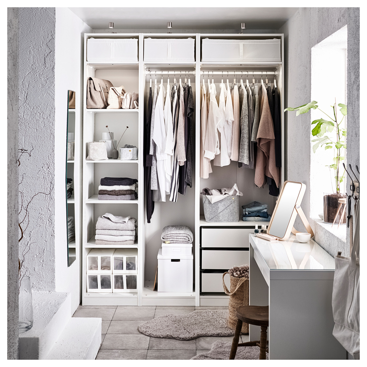 PAX wardrobe white - IKEA