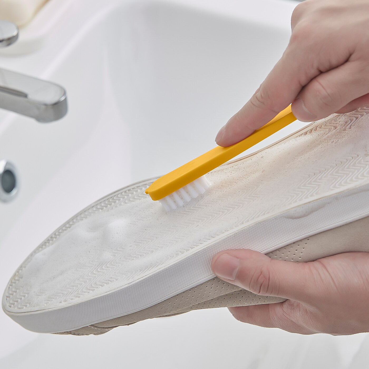 PEPPRIG 2 in 1 shoe brush with scraper - IKEA