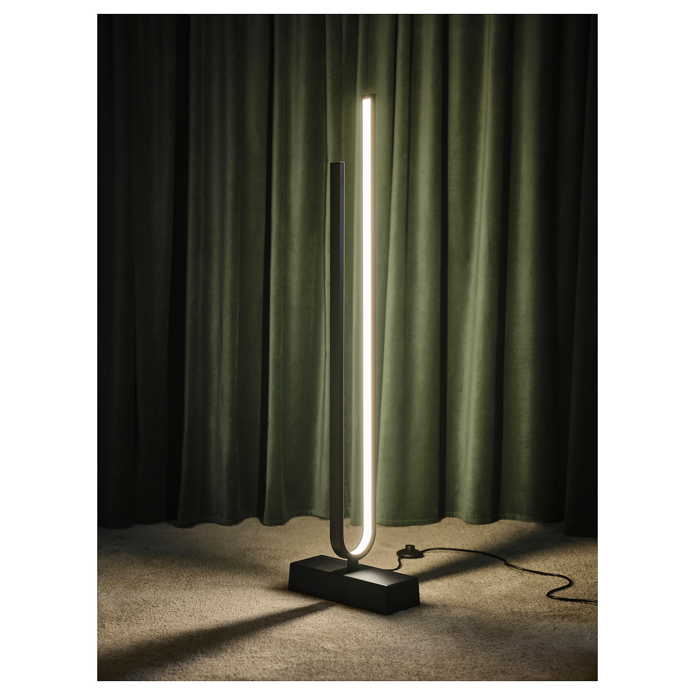 IKEA PILSKOTT ピルスコット PILSKOTT LED floor lamp smart black - IKEA