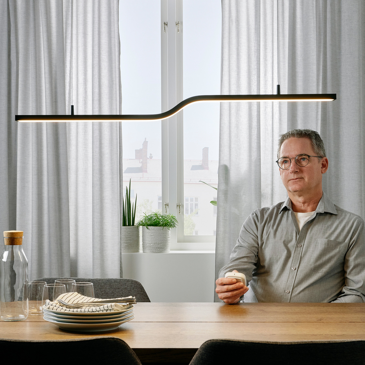 PILSKOTT LED pendant lamp smart black - IKEA