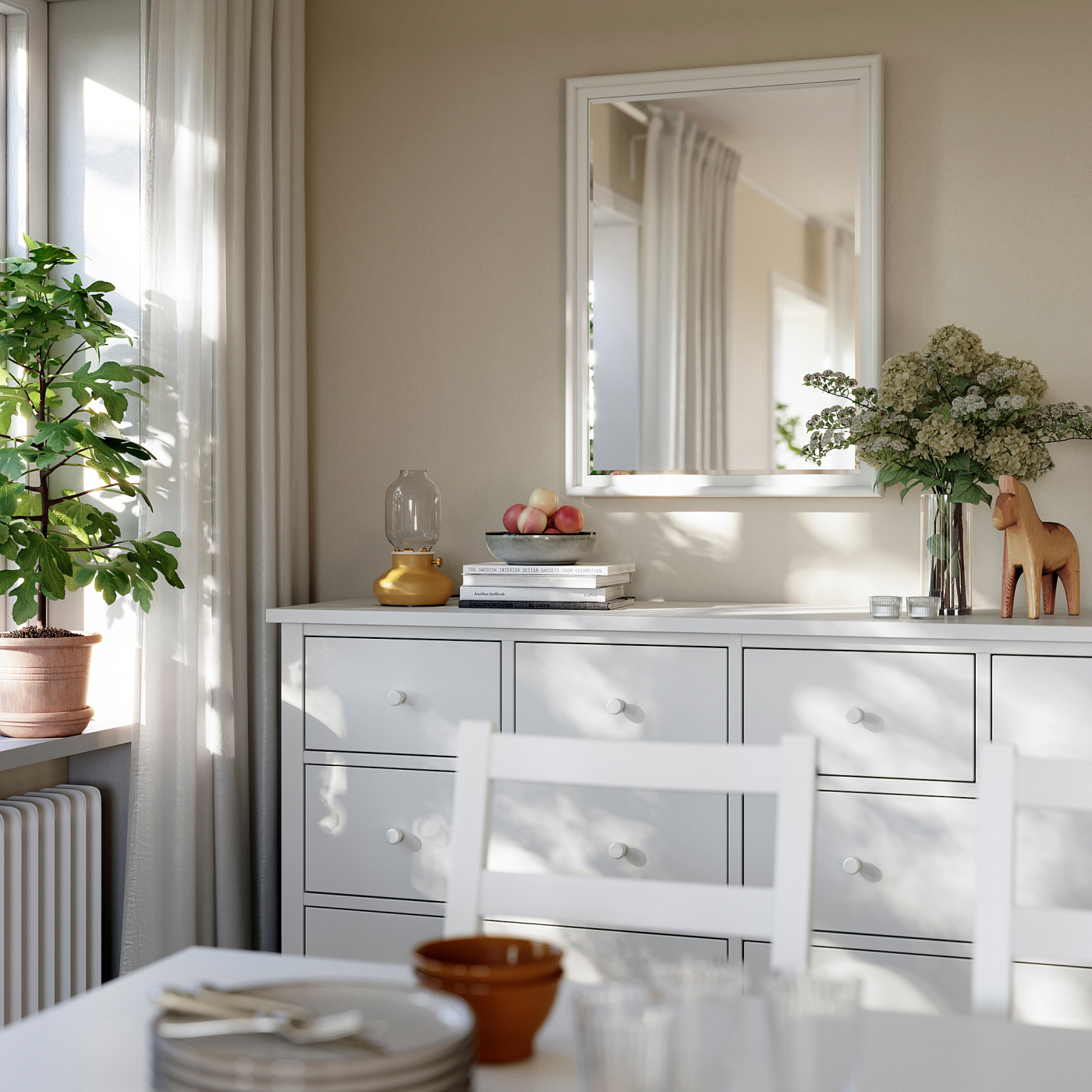 PINGSTSYREN mirror white - IKEA