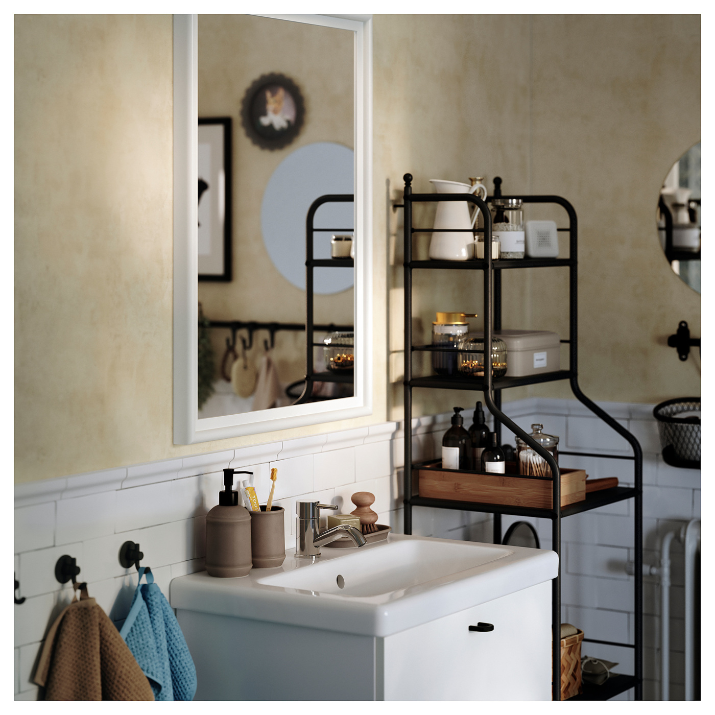 PINGSTSYREN mirror white - IKEA