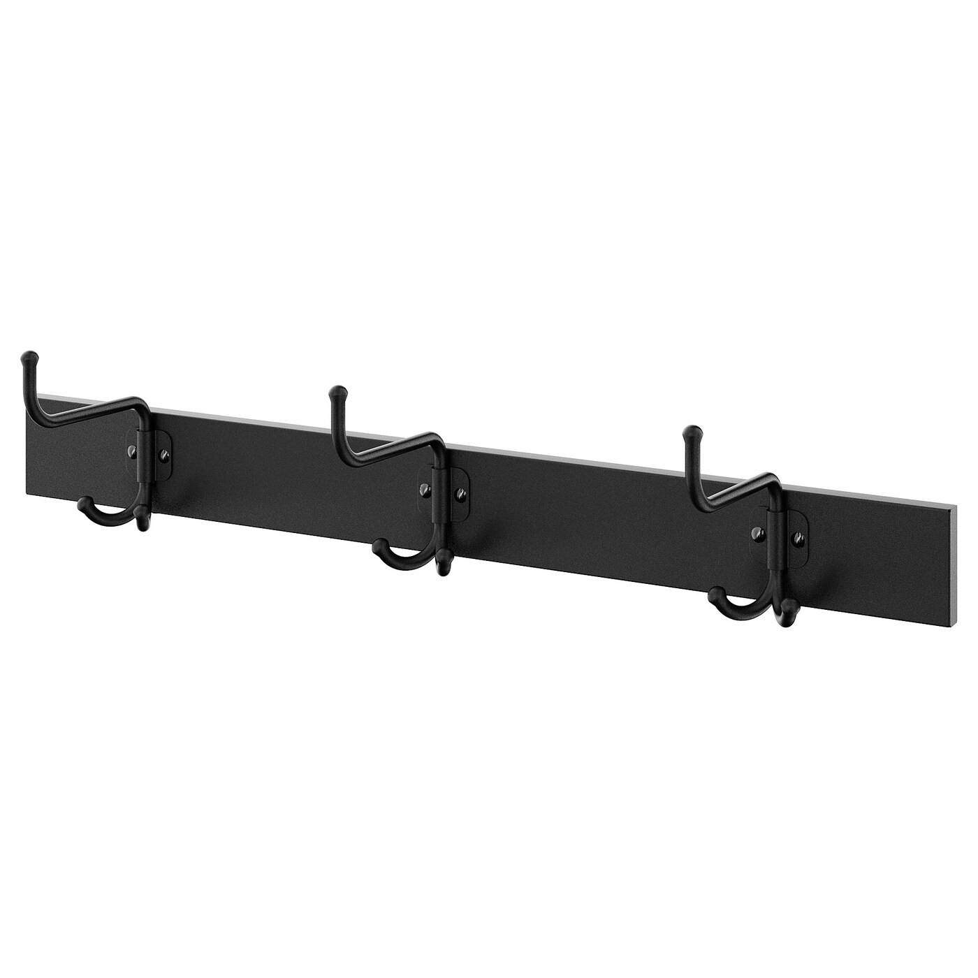 PINNIG rack with 3 hooks black - IKEA