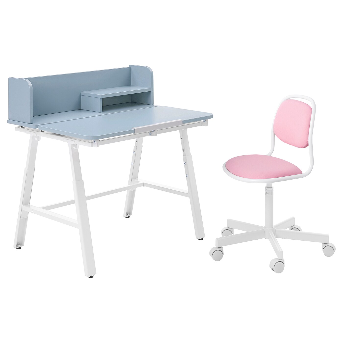 PIPLARKA ORFJALL children s desk and chair blue pink IKEA