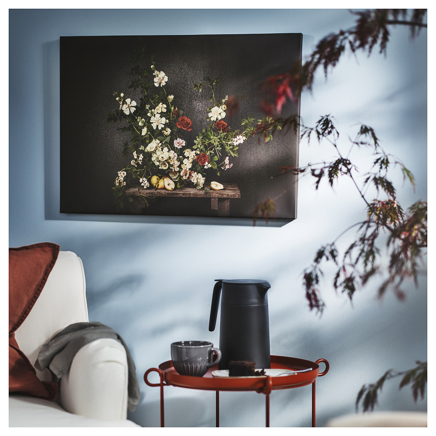 PJÄTTERYD picture flowers-against a black wall - IKEA