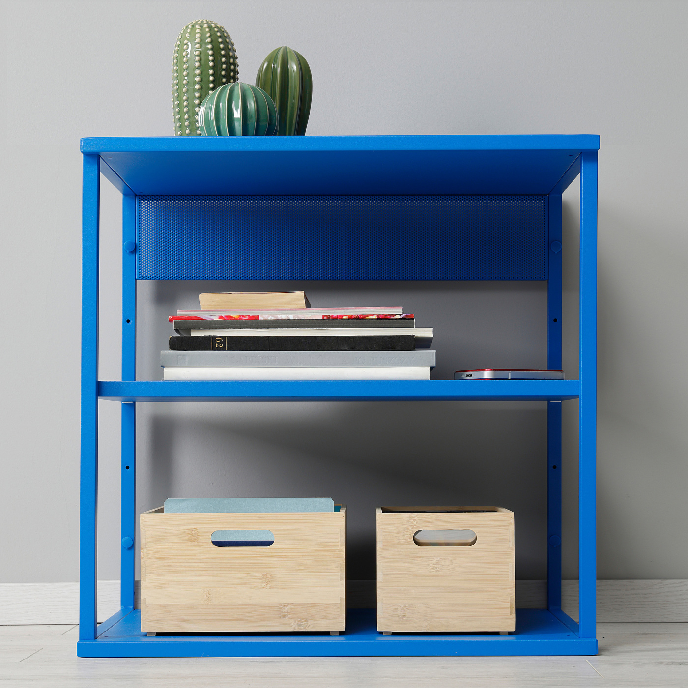 PLATSA open shelving unit blue - IKEA