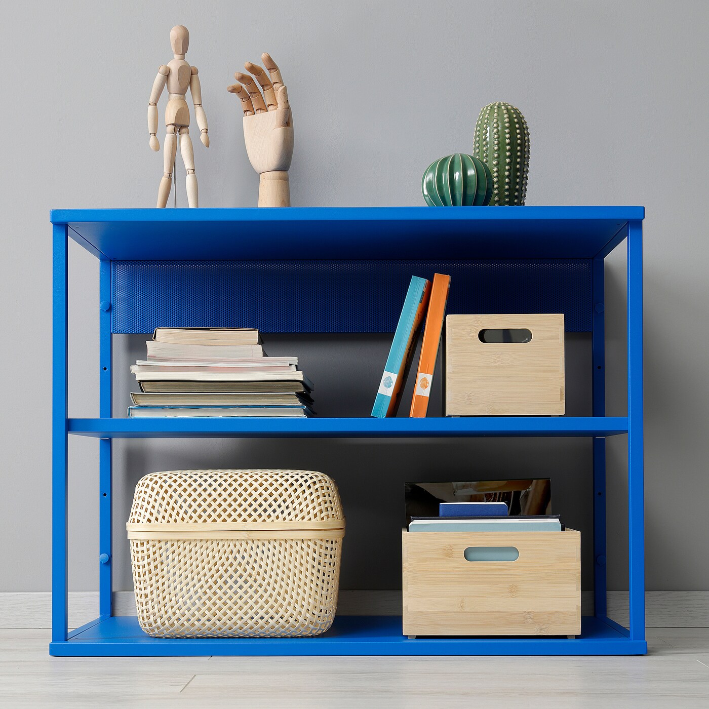 PLATSA open shelving unit blue - IKEA