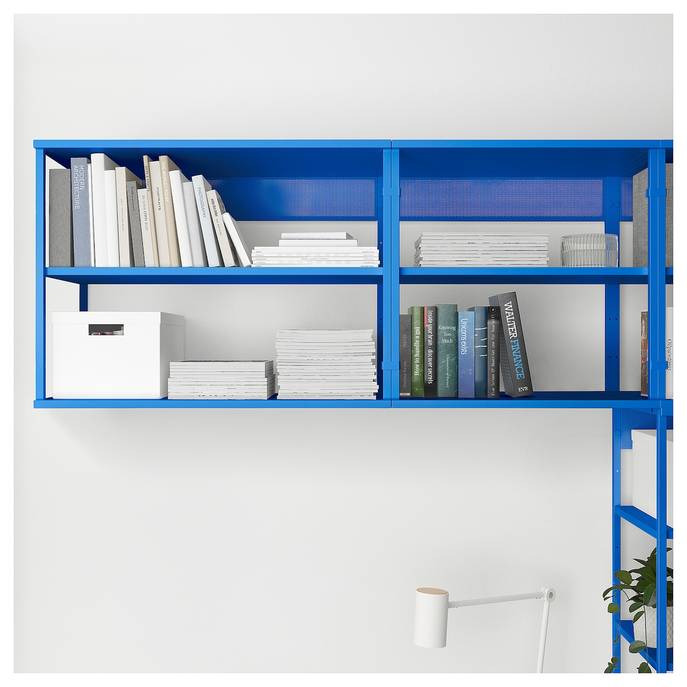 PLATSA open shelving unit blue - IKEA