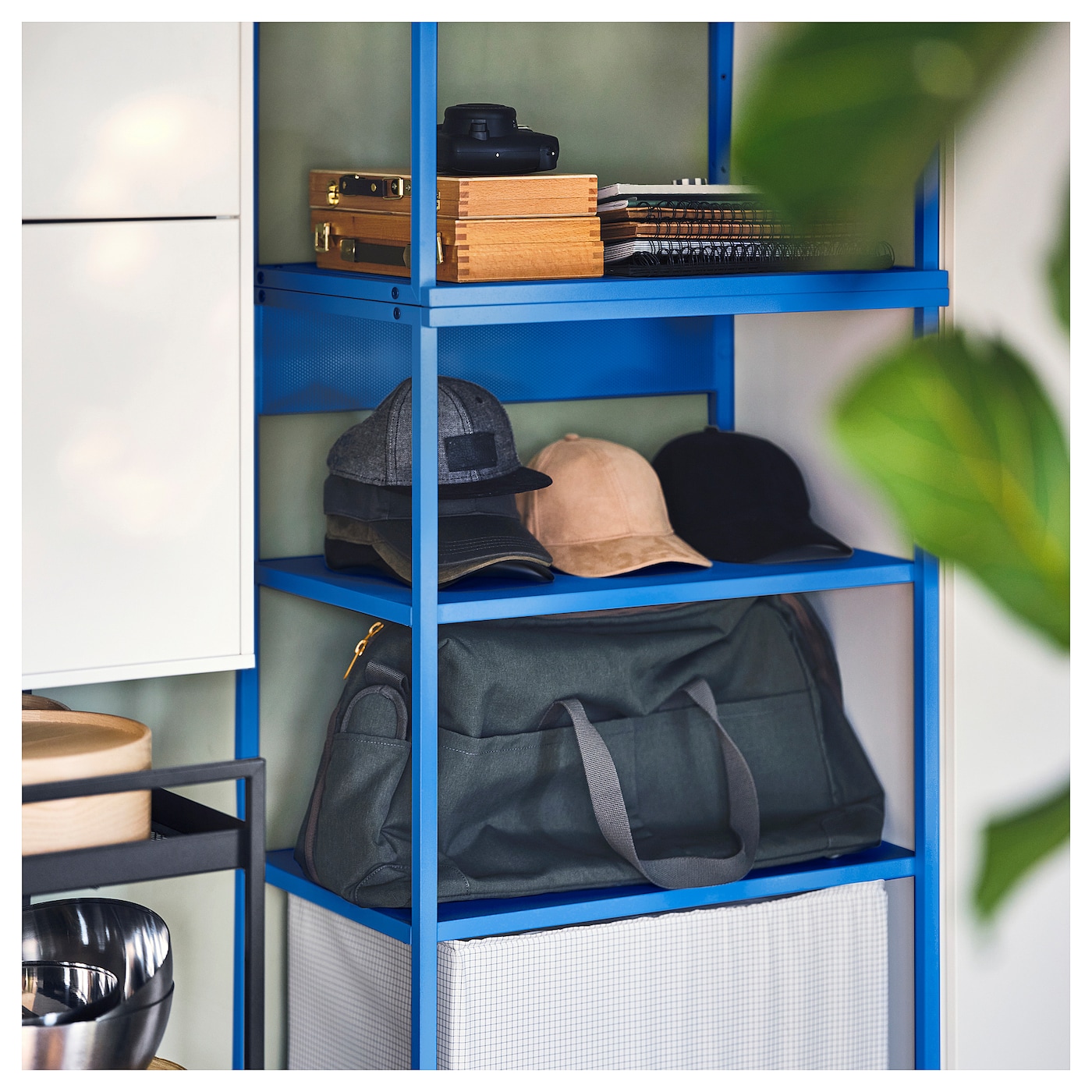 PLATSA open shelving unit blue - IKEA