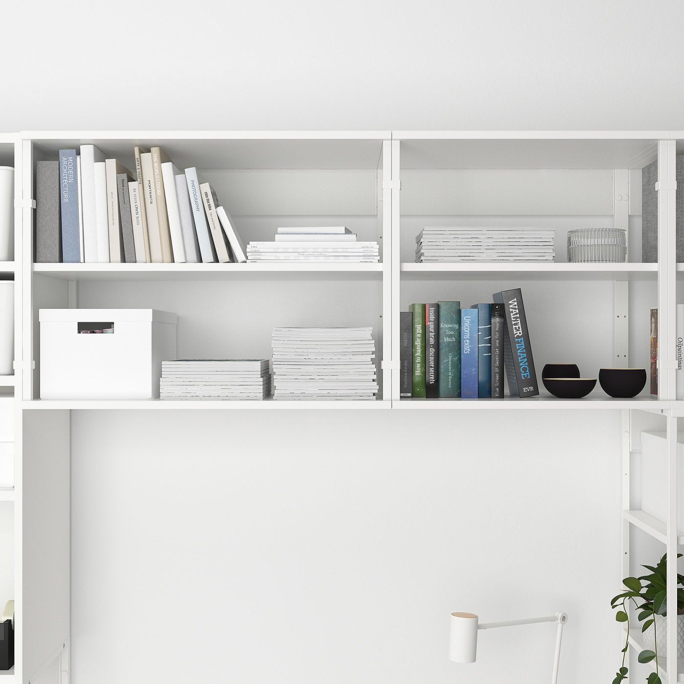 PLATSA storage comb w 6 doors+3 drawers white/Fonnes white - IKEA