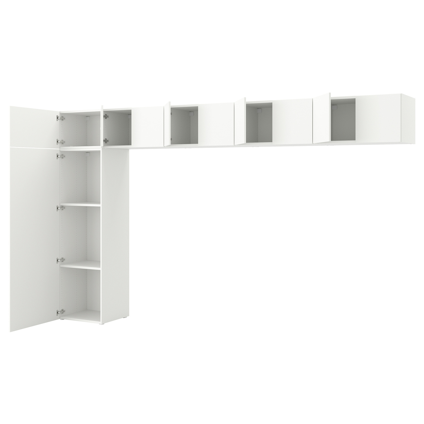 PLATSA wardrobe w 10 doors Fonnes white - IKEA