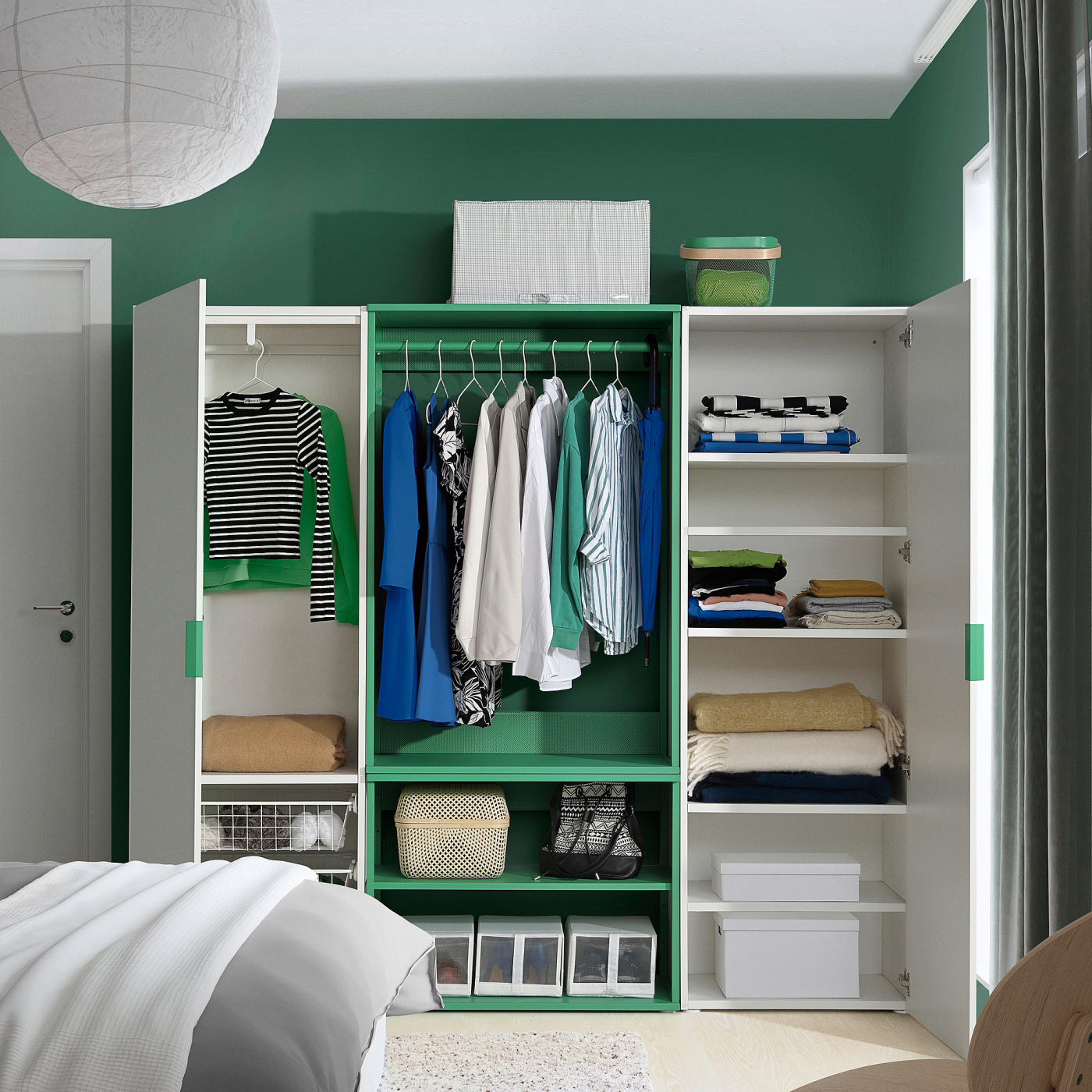 廃盤PLATSA プラッツァ シェルフユニット グリーン80x40x60cm PLATSA open shelving unit, green, 80x40x60 cm - IKEA