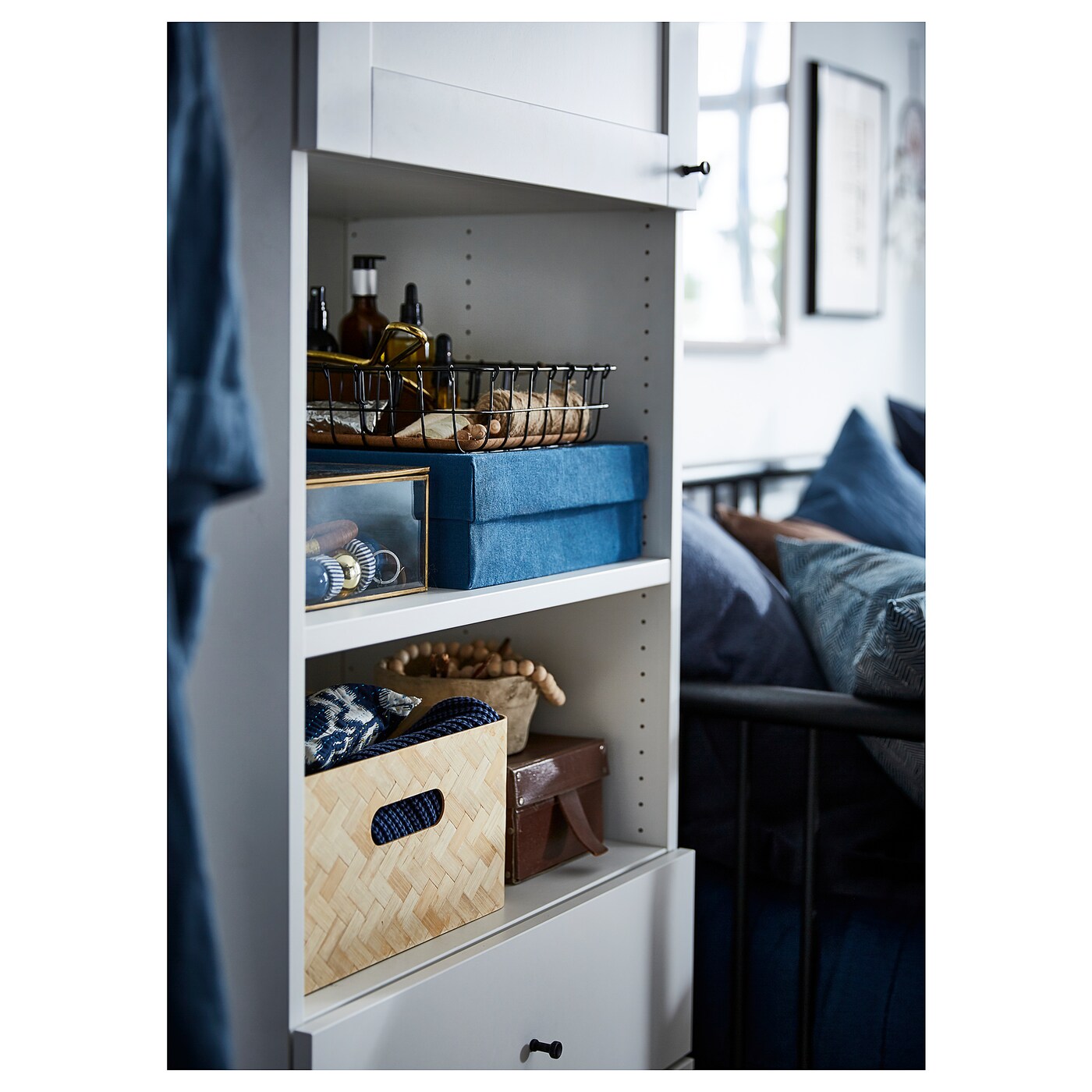 PLATSA wardrobe with 8 doors+3 drawers white/Fonnes Sannidal