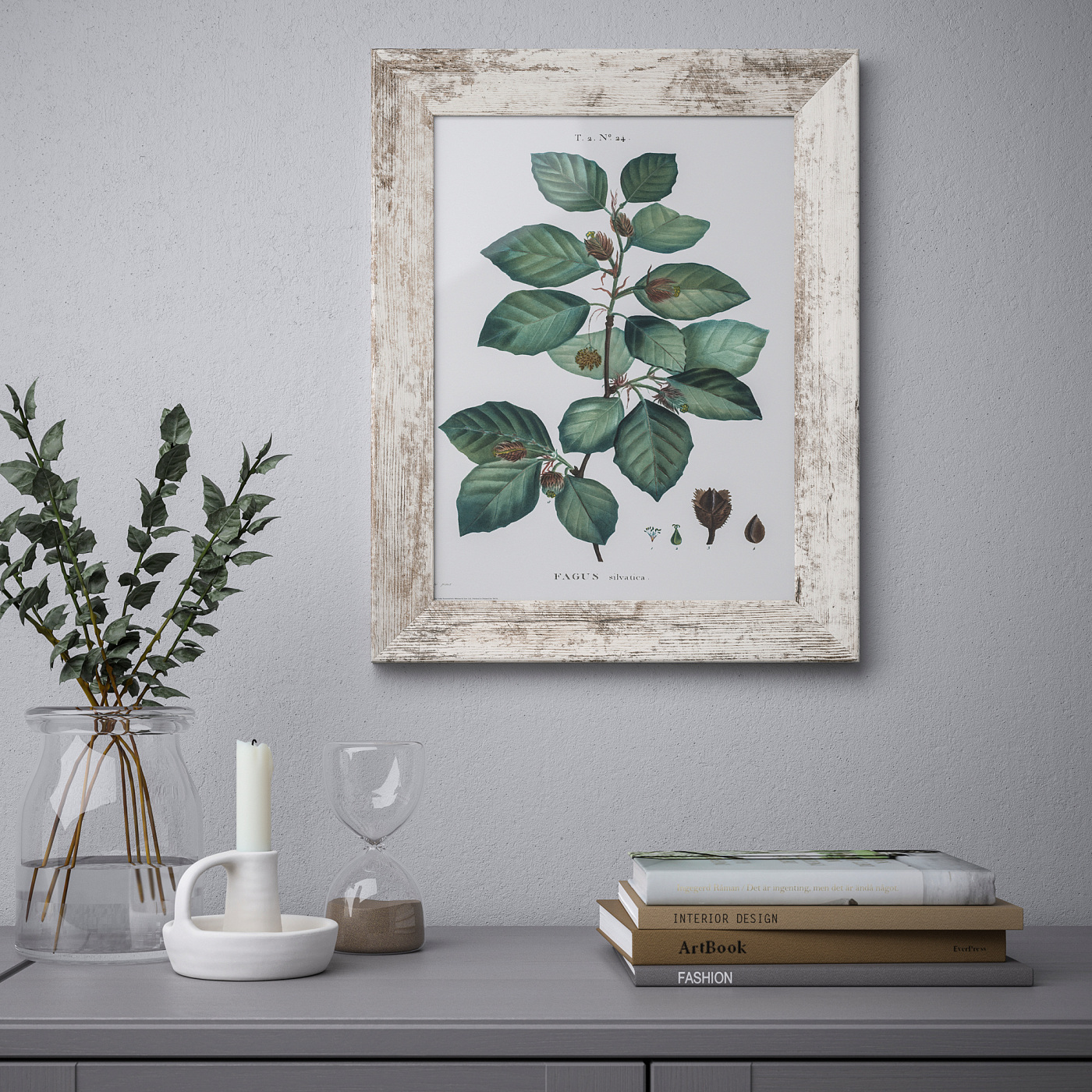 PLOMMONTRÄD frame white stained pine effect - IKEA