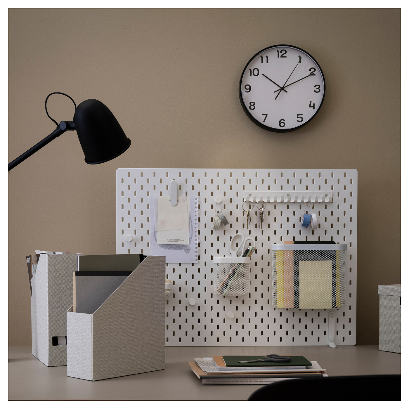 PLUTTIS wall clock black - IKEA
